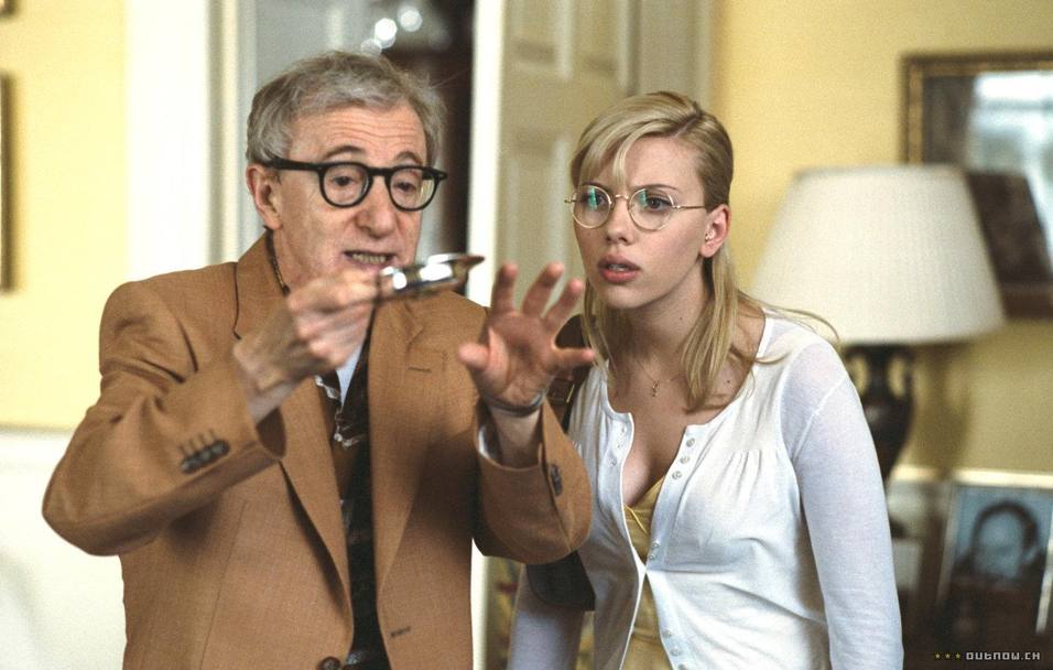 Scarlett con il maestro Woody Allen